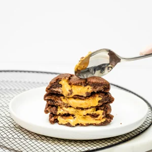 Galletas de Chocolate rellenas de Peanut Butter & Nutella
